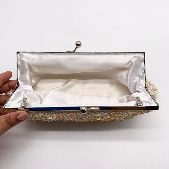 Unbranded Iridescent Embellished Convertible Clutch - Picture 10 of 11